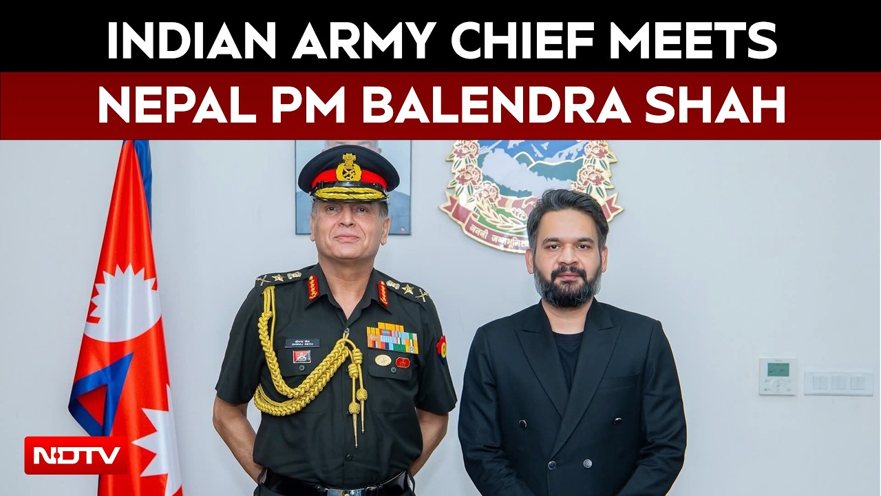 Video: Indian Army Chief General Dhiraj Seth Meets Nepal PM Balendra Shah