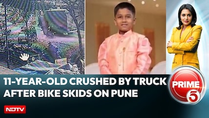 On Camera, Boy, 11, Crushed By Truck After Bike Skids Due To Pothole In Pune