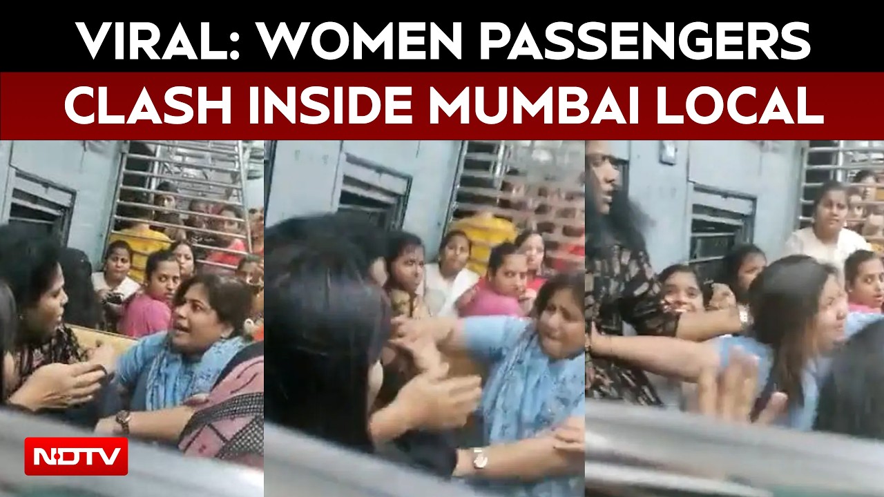 Mumbai Local Fight Video: Women Passengers Clash Inside Andheri-Virar Train