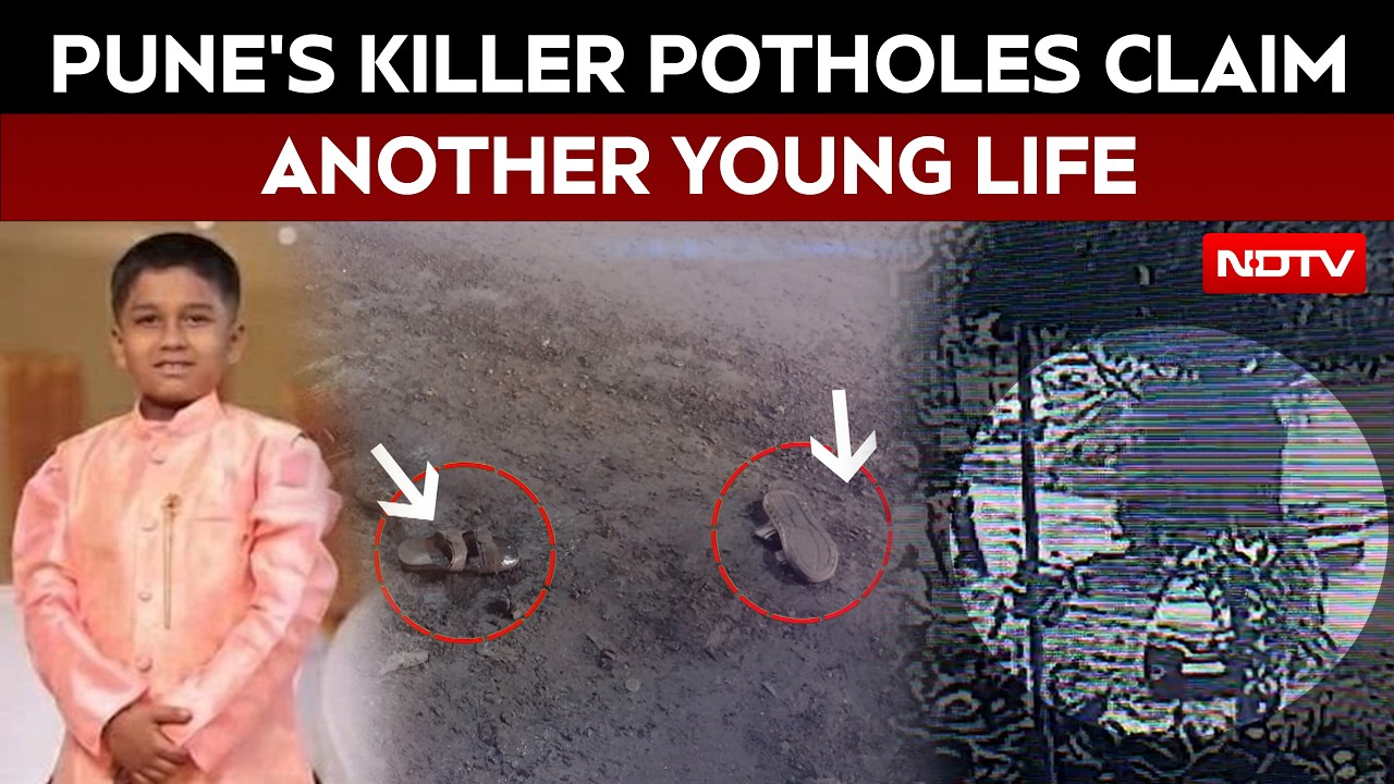 Video: Pune Pothole Horror: 11-Year-Old Crushed By Truck After Scooter Skids