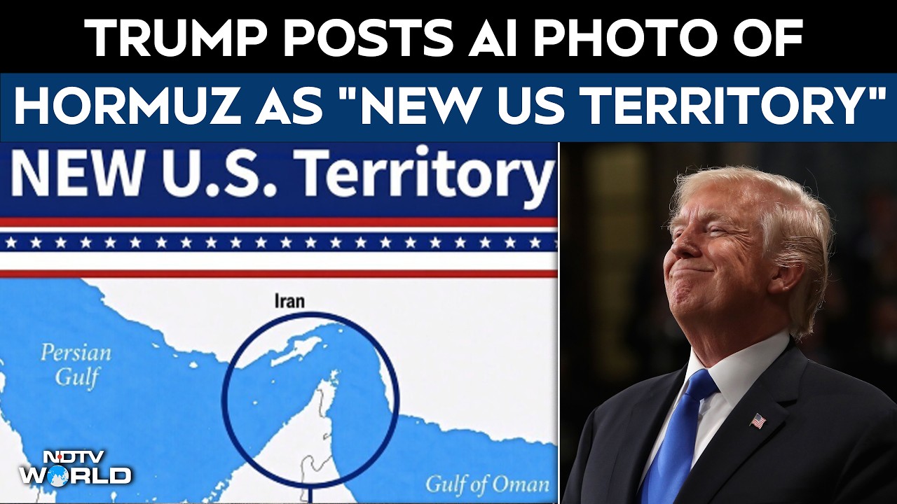 Trump Latest News | Trump Posts AI Photo Of Hormuz As "New US Territory", Says All Mines Removed