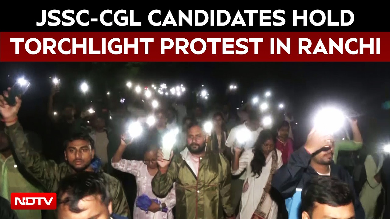 JSSC-CGL Recruits Protest Against Exam Cancellation Decision, Demands Justice