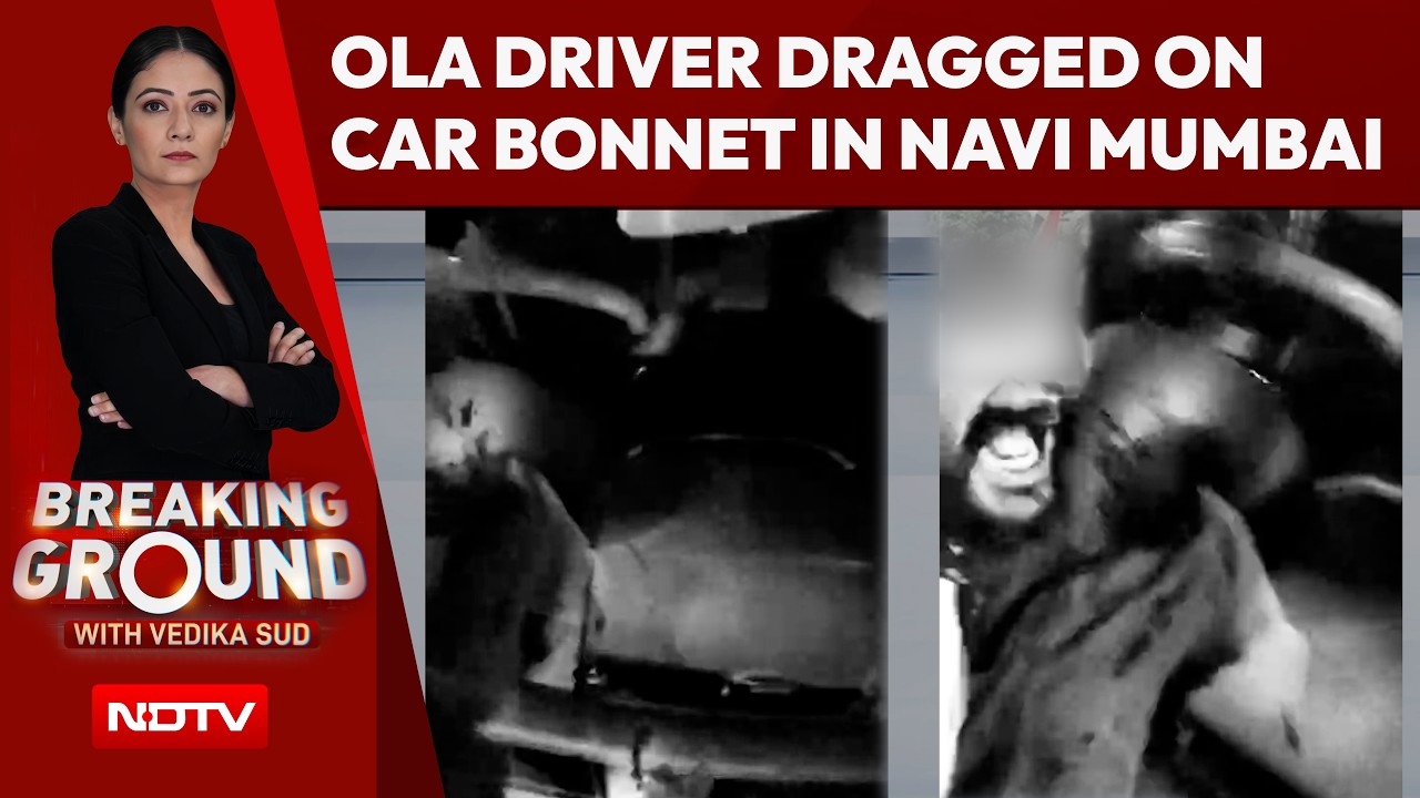 Navi Mumbai Road Rage: Ola Driver Dragged On Car Bonnet In Shocking Video