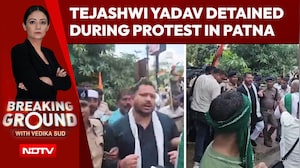 Tejashwi Yadav Detained During Protest Against Cop Using AK-47, Water Cannons Used