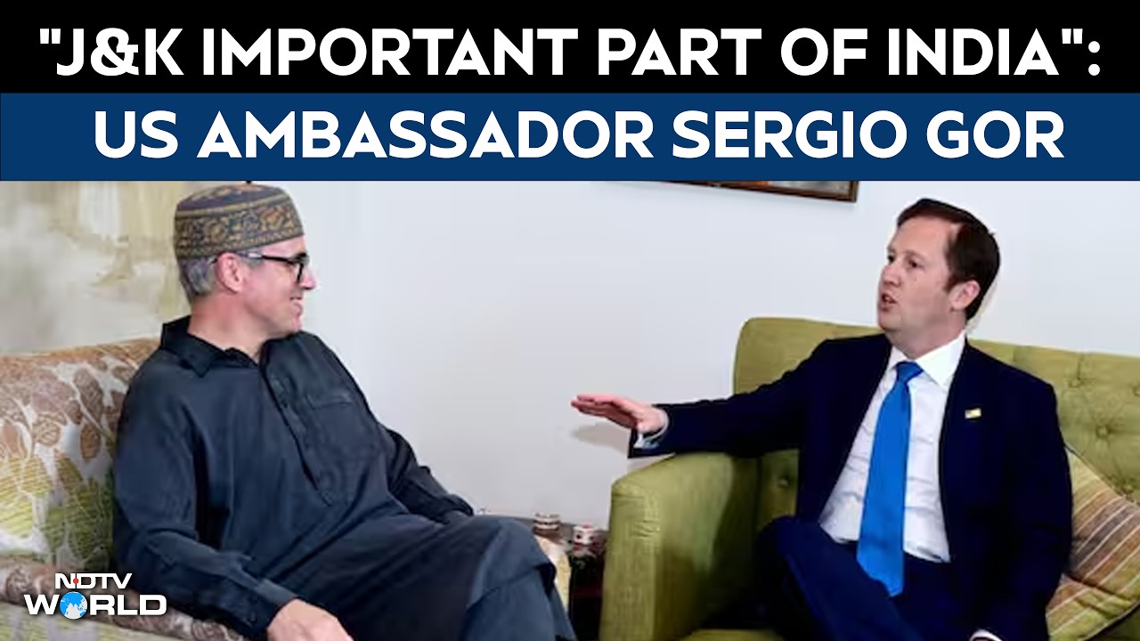 Kashmir News | US Envoy Sergio Gor In J&K, Calls Kashmir “An Important Part Of India”
