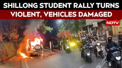 Shillong Student Rally Turns Violent, 31 Vehicles Damaged; 3 KSU Leaders Arrested