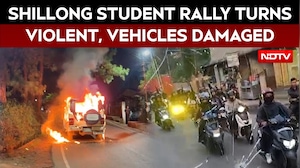 Shillong Student Rally Turns Violent, 31 Vehicles Damaged; 3 KSU Leaders Arrested
