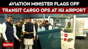 Civil Aviation Minister Ram Mohan Naidu Flags Off Transit Cargo Operations At IGI Airport