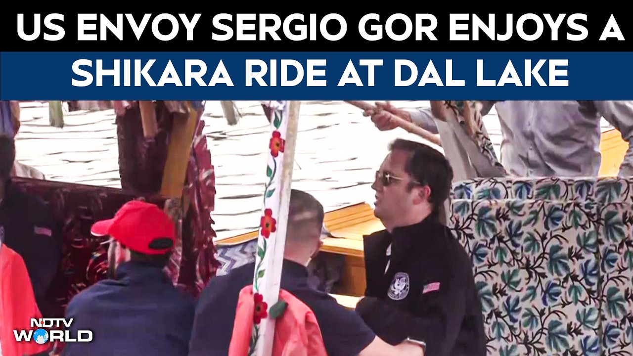 US Ambassador To India, Sergio Gor Enjoys A Shikara Ride At Dal Lake In Srinagar