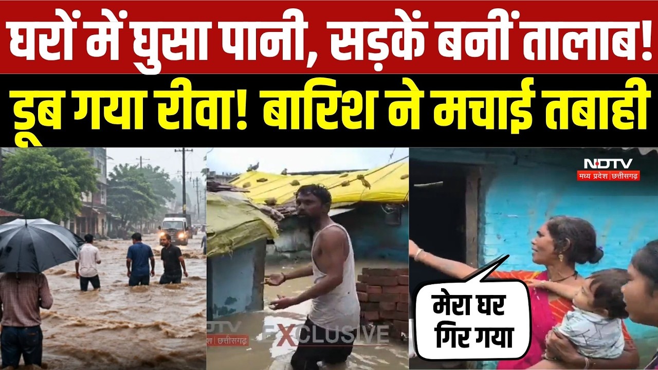 Rewa Heavy Rain: घरों में घुसा पानी, सड़कें बनीं तालाब! डूब गया रीवा, बारिश ने मचाई तबाही |Flood |MP
