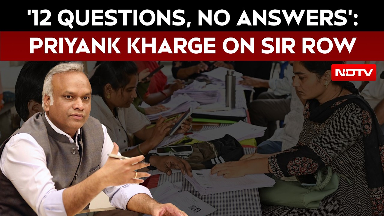 Karnataka Govt Questions SIR Process As Priyank Kharge Accuses EC Of Overreach