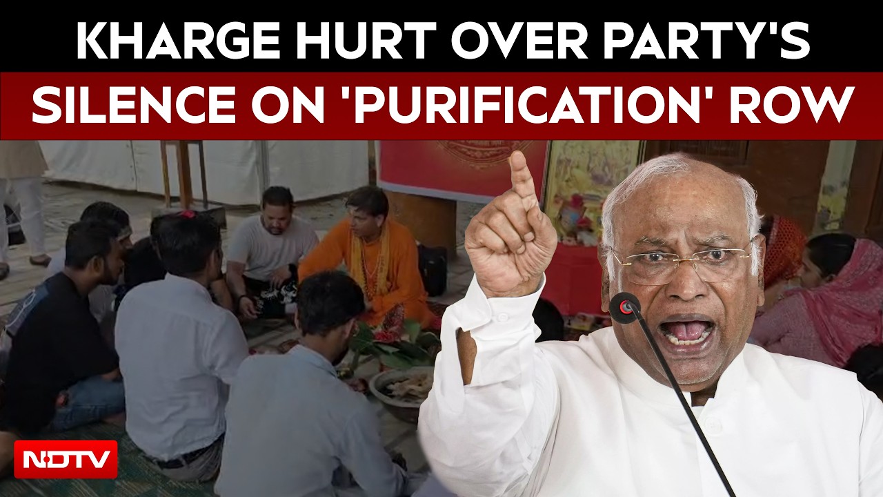'Hurt' Mallikarjun Kharge Slams Party Leaders' Silence On 'Purification' Row