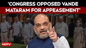 'Congress Opposed Vande Mataram In 1937 For Appeasement': Amit Shah Launches Attack