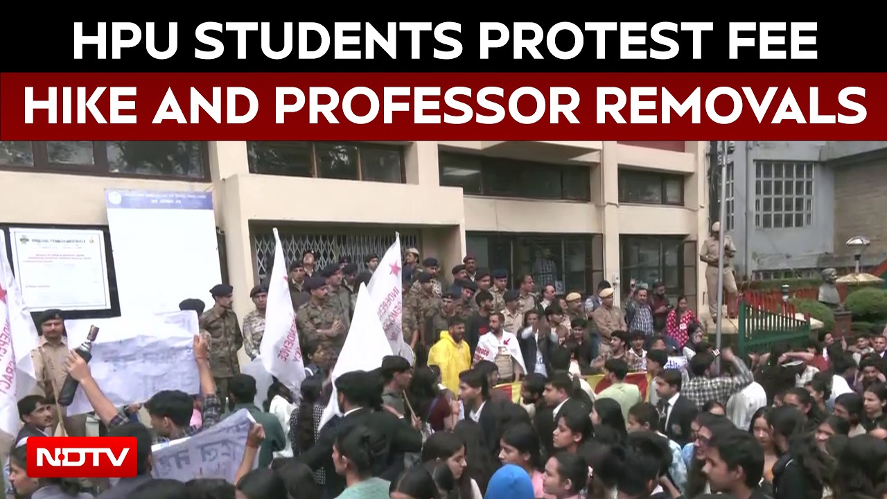 HPU Students Protest Fee Hike, Demand Rollback Of Increased Charges And Professor Removals