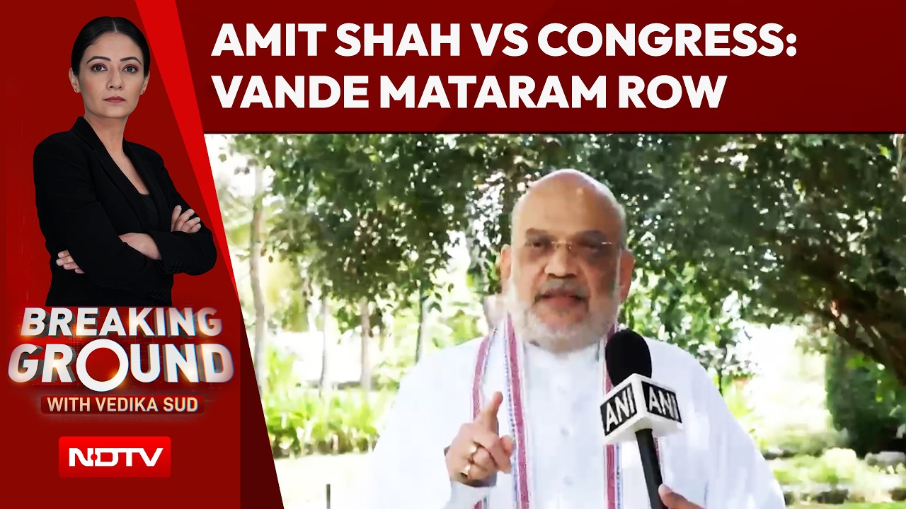 'Congress Opposed Vande Mataram In 1937 For Appeasement': Amit Shah Launches Attack