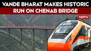 Vande Bharat Makes History, Hits Nearly 100 Kmph On Chenab Bridge