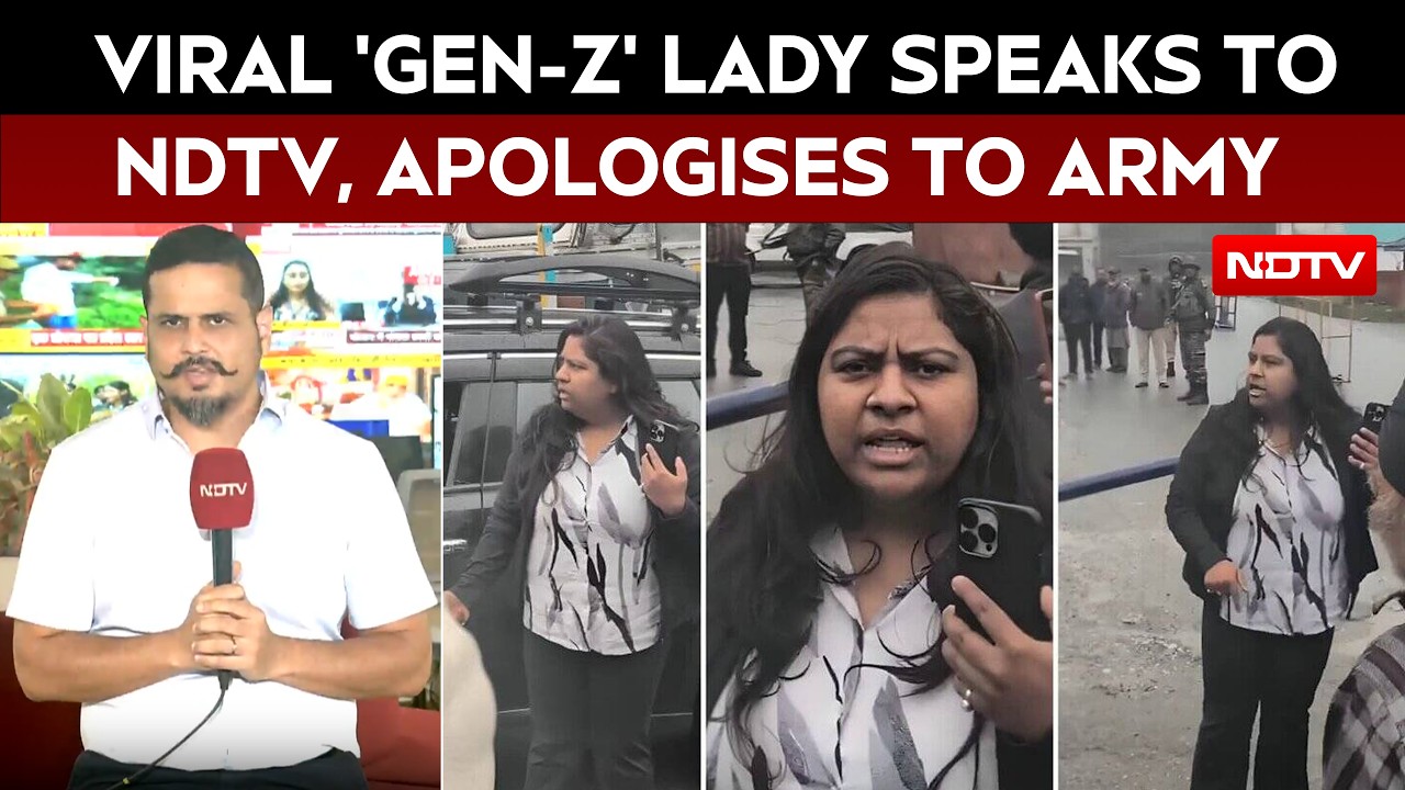 Ladakh Viral Video: Viral 'Gen-Z' Lady Speaks To NDTV, Apologises To Army, Explains What Happened