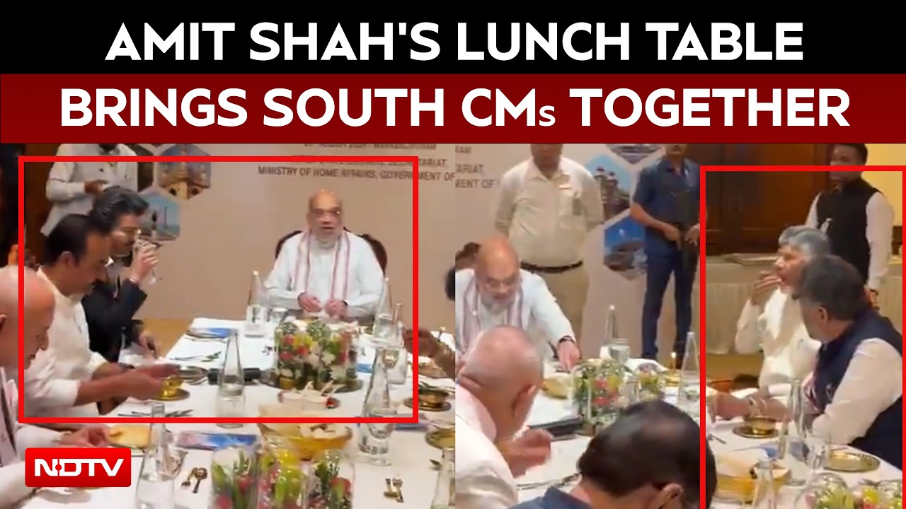 Amit Shah In Tamil Nadu | Vijay To DK Shivakumar: Amit Shah's Lunch Table Brings South CMs Together
