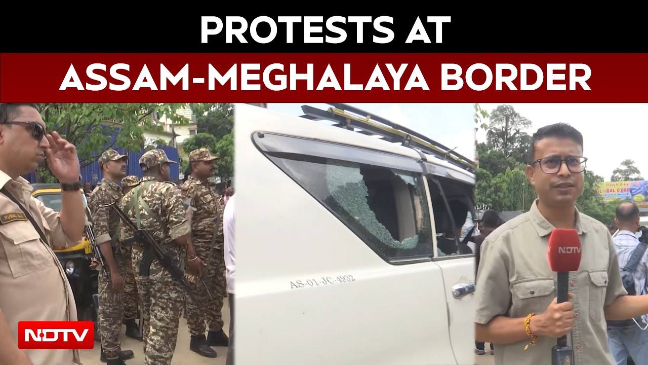 Protests Continue At Assam-Meghalaya Border, Tit-For-Tat Cab Blockade On