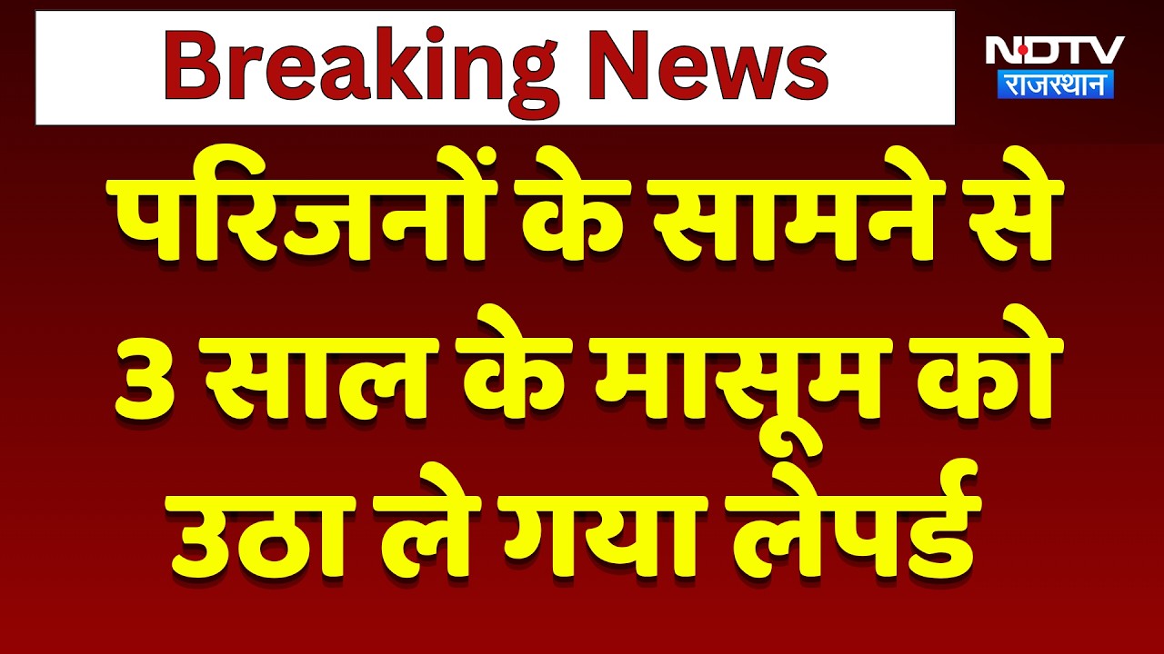 Sawai Madhopur: परिजनों के सामने से 3 साल के मासूम को उठा ले गया Leopard