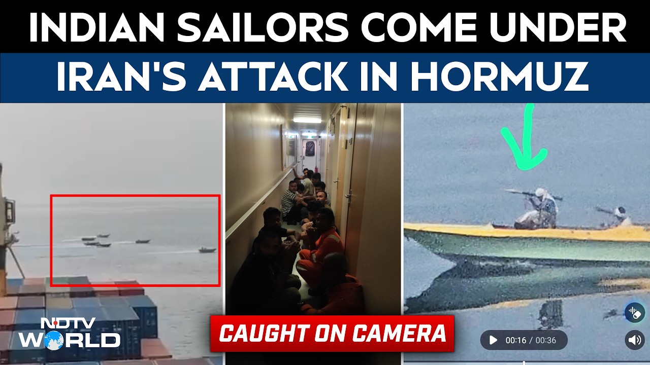 Moment Ship With 21 Indian Sailors Came Under Iran's Attack In Hormuz