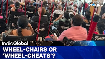 Wheel-Chairs Or 'wheel-Cheats'? Viral Photo Exposes Massive International Airport Queue-jumping Scam