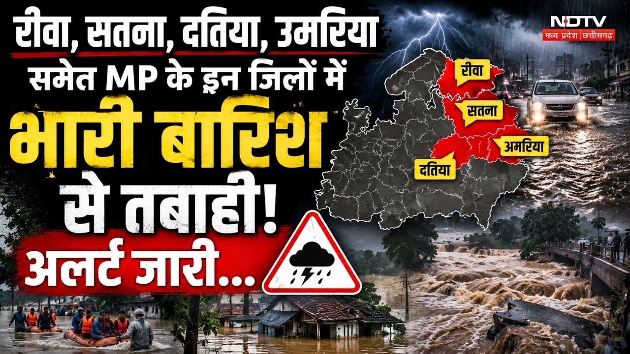 रीवा, सतना, दतिया, उमरिया  समेत MP के इन जिलों में भारी बारिश से तबाही!