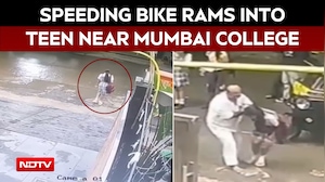 Mumbai News | Caught On Camera: 15-Year-Old Hit By Speeding Bike While Crossing Mumbai Road