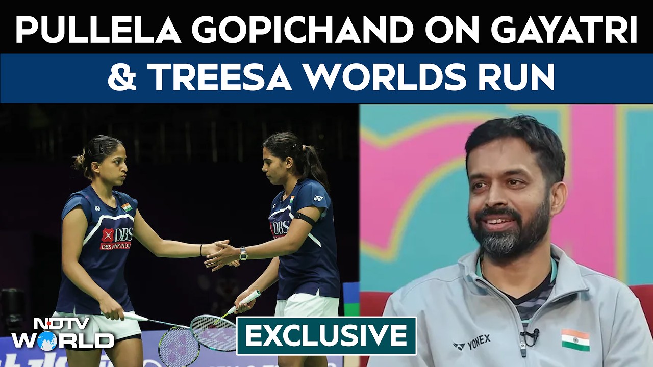 Video : Pullela Gopichand Salutes Treesa Jolly-Gayatri Gopichand's Historic Worlds Run