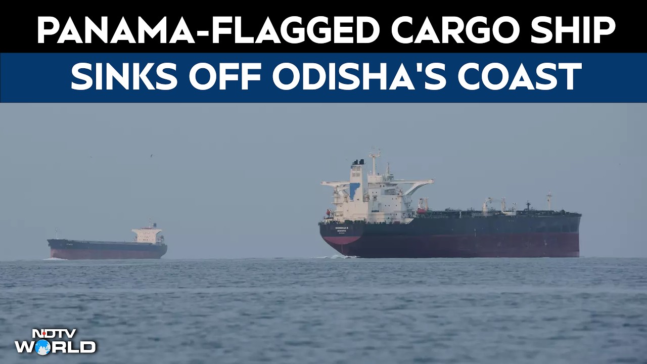 Panama-Flagged Cargo Ship Sinks Off Odisha Coast, 2 Crew Rescued
