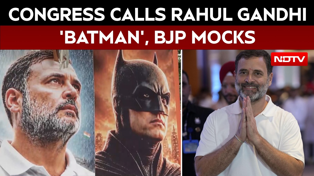 Rahul Gandhi News | Congress Compares Rahul Gandhi To Batman, BJP Mocks Leader Of Opposition