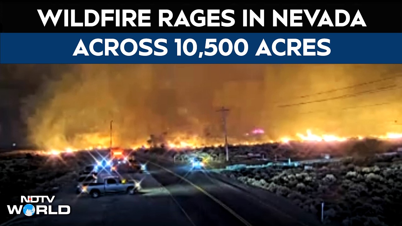Wildfire Rages Across Nevada, Spreads Beyond 10,500 Acres And Forces Evacuations