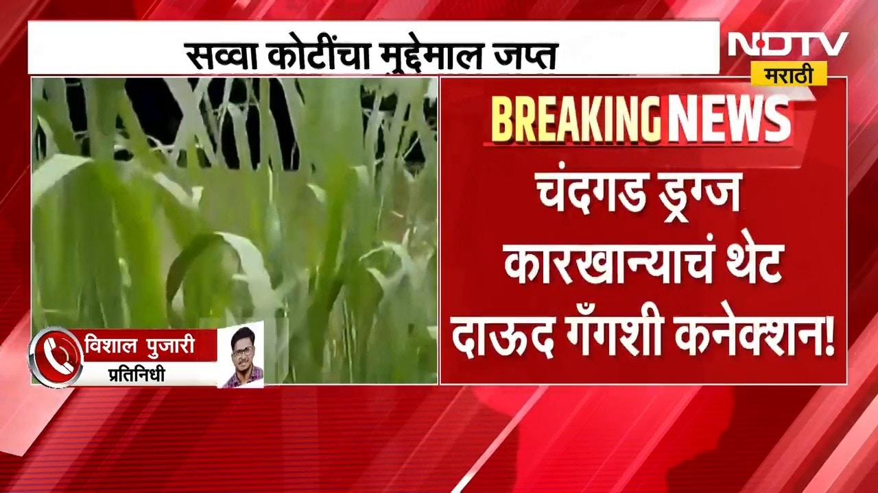 मोठी बातमी, कोल्हापूर चंदगड ड्रग्ज कारखान्याचं थेट दाऊद गँगशी कनेक्शन, प्रकरण काय? | Chandgad