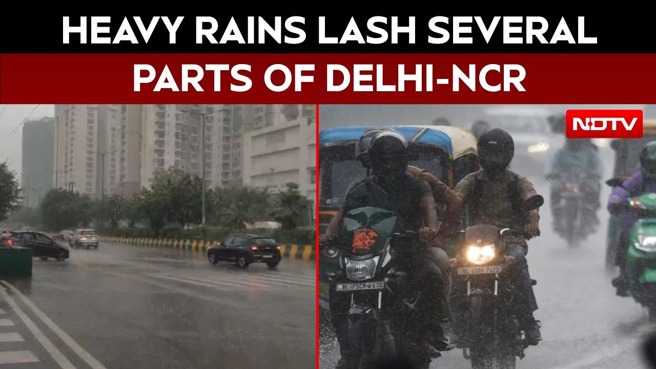IMD Issues Red Alert As Heavy Rains Lash Several Parts Of Delhi-NCR Region