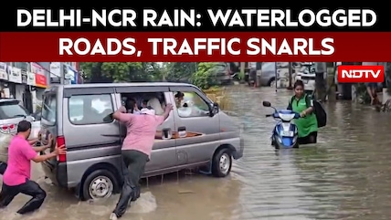 Delhi-NCR Rain Fury: Waterlogged Roads, Traffic Snarls, 14 Flights Diverted
