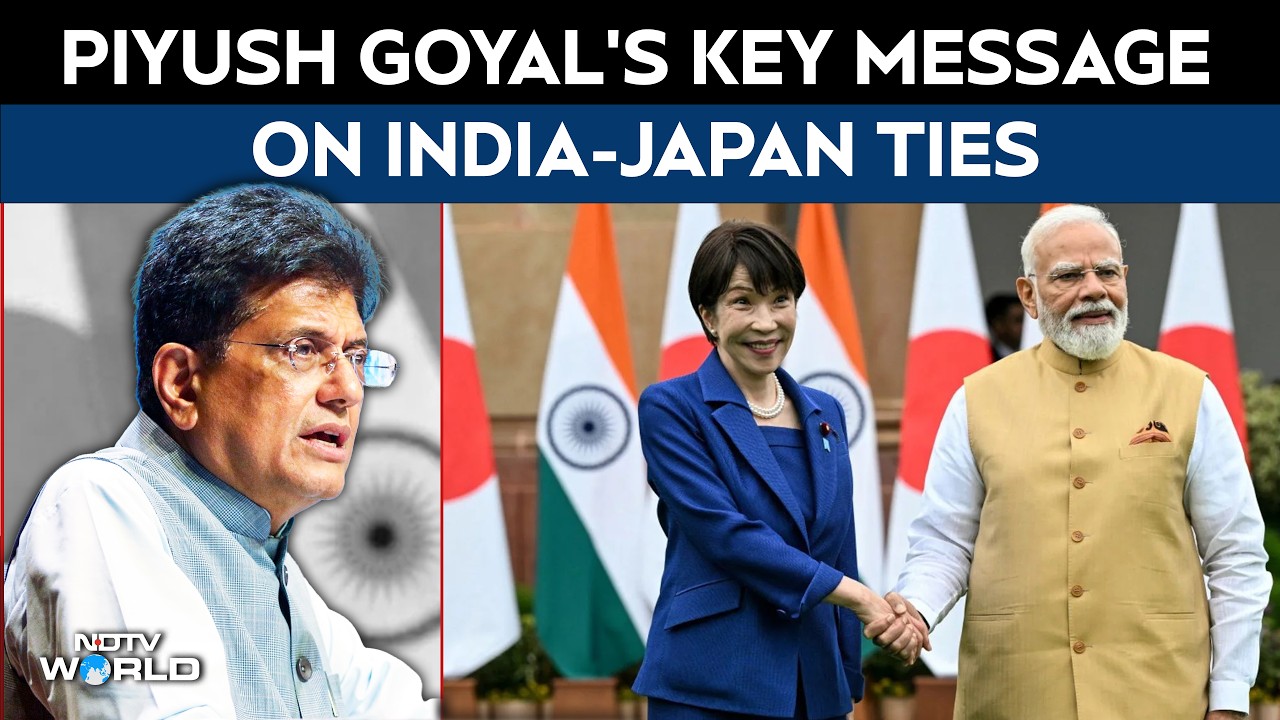 Piyush Goyal’s Big Message On Future Of India-Japan Partnership In Tokyo