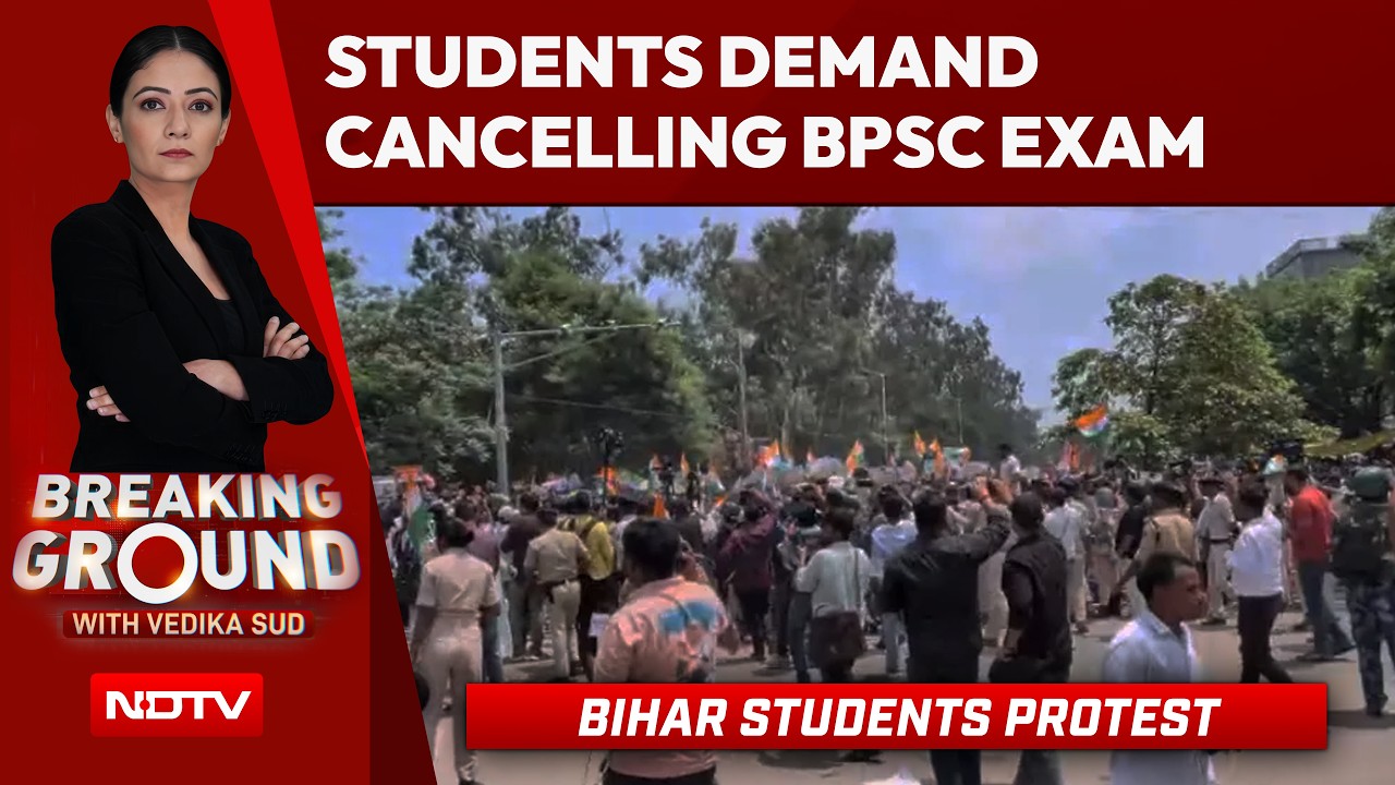 Cops, Students Clash During March Demanding Cancellation Of Key Exam
