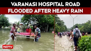 Varanasi Hospital Flooded After Heavy Rain, Patients Carried Through Waterlogged Roads