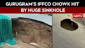 Delhi NCR Rain | Gurugram&rsquo;s IFFCO Chowk Hit By Huge Sinkhole After Heavy Rain