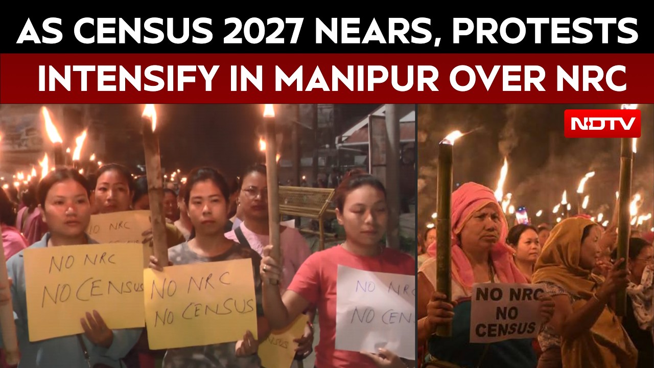 Manipur NRC Demand Intensifies: Meira Paibi Groups Hold Torch Rallies Across Valley