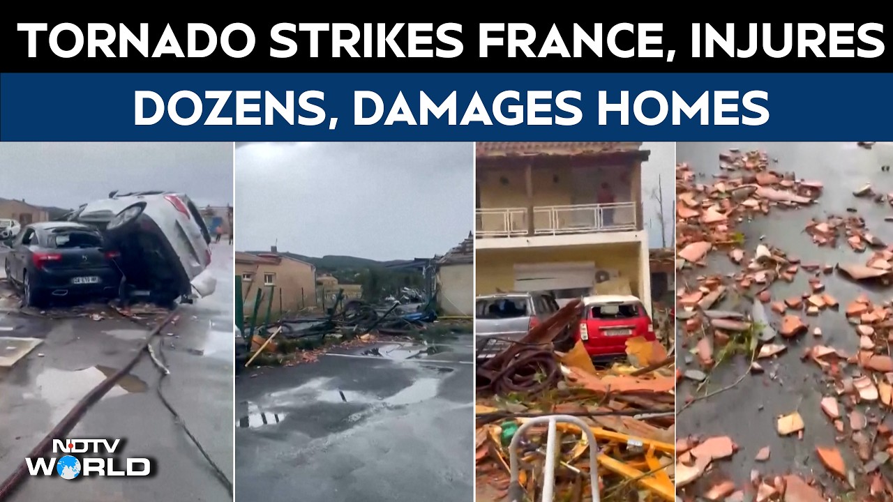 Tornado Hits Near Carcassonne in France, Injures Dozens and Damages Homes