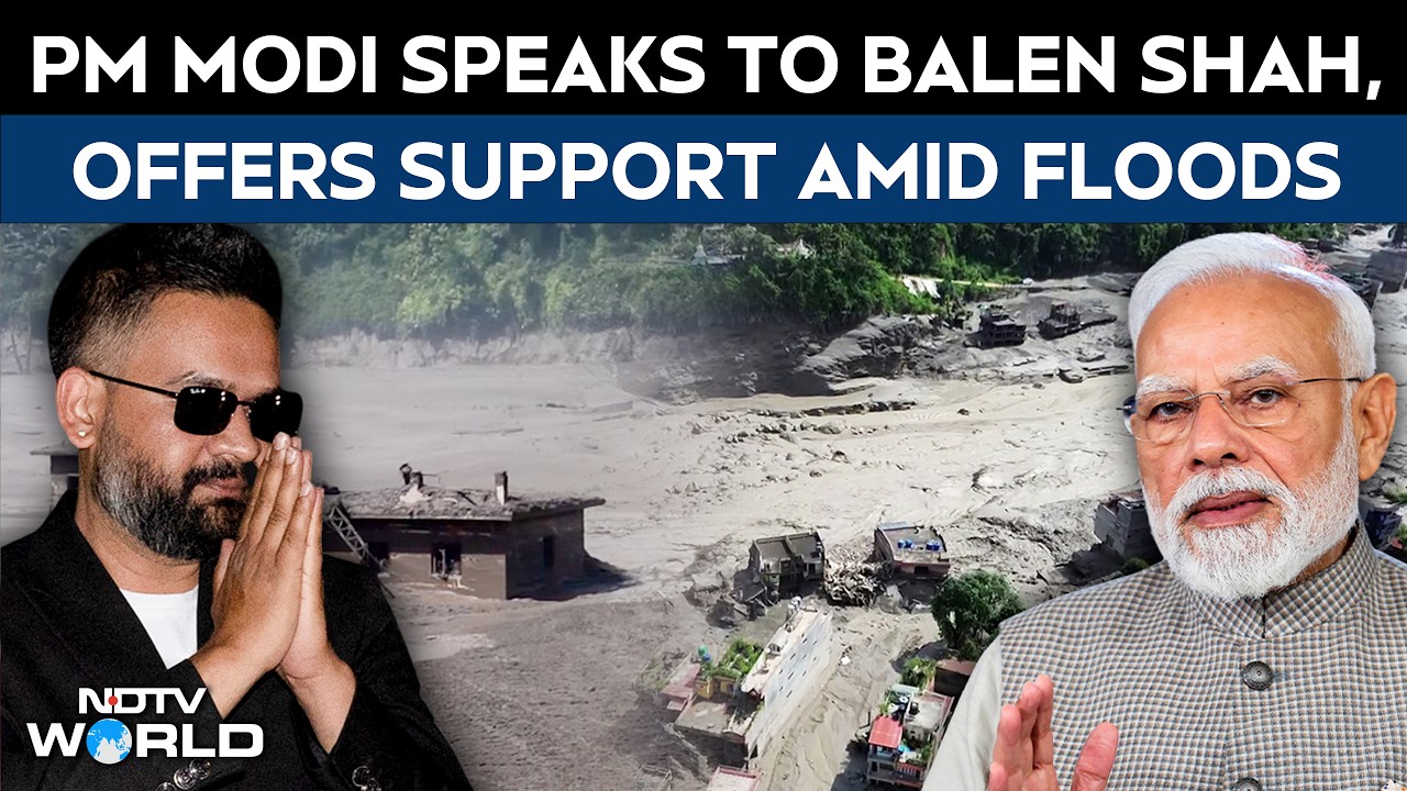 PM Modi Speaks To Balen Shah, Offers Support As Flash Floods Devastate Nepal