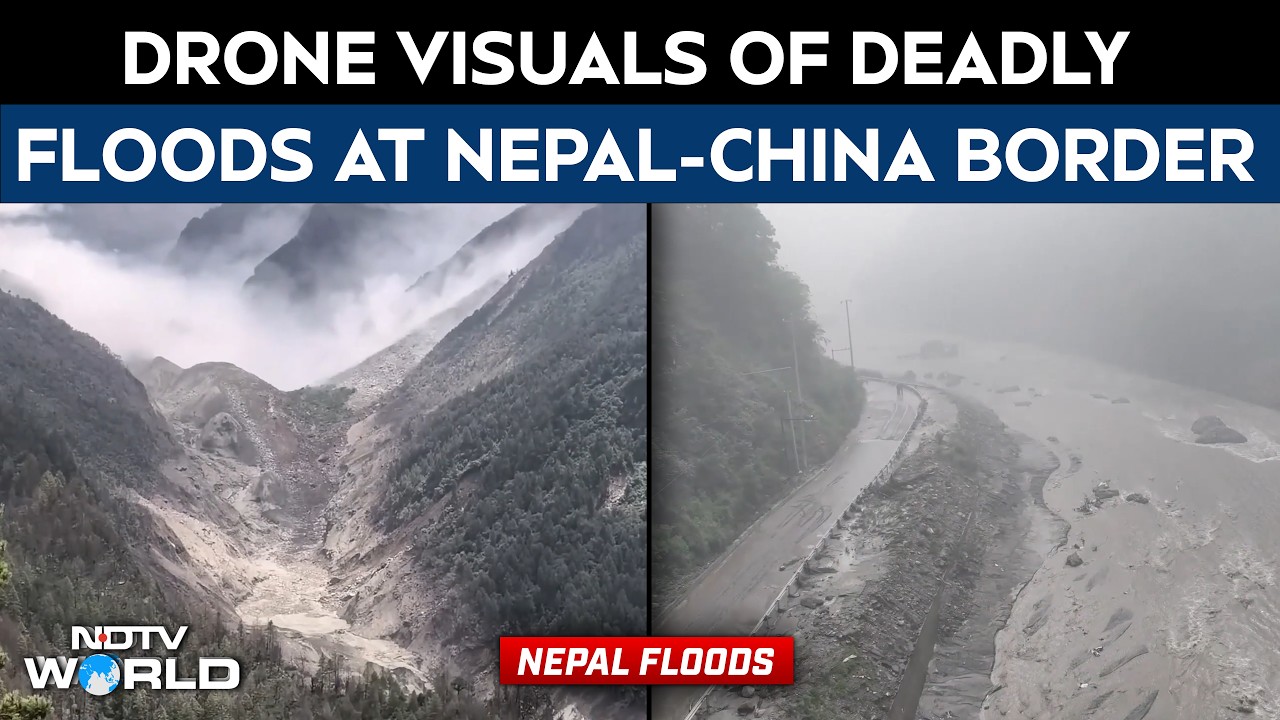 Floodwaters From Nepal Sweep Across China&rsquo;s Gyirong Border Port