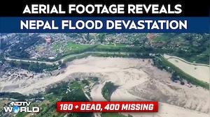 Aerial Footage Reveals Nepal Flood Devastation, At Least 160 Dead And 400 Missing