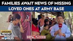 Nepal Floods: Families Await News Of Missing Loved Ones At Army Base Camp