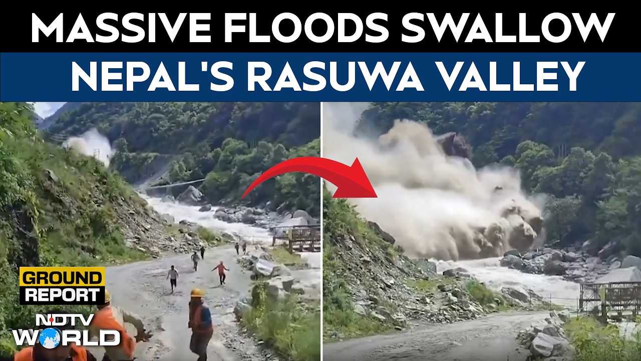 Nepal Flash Flood: People Run For Their Lives As Massive Floodwave Engulfs Rasuwa