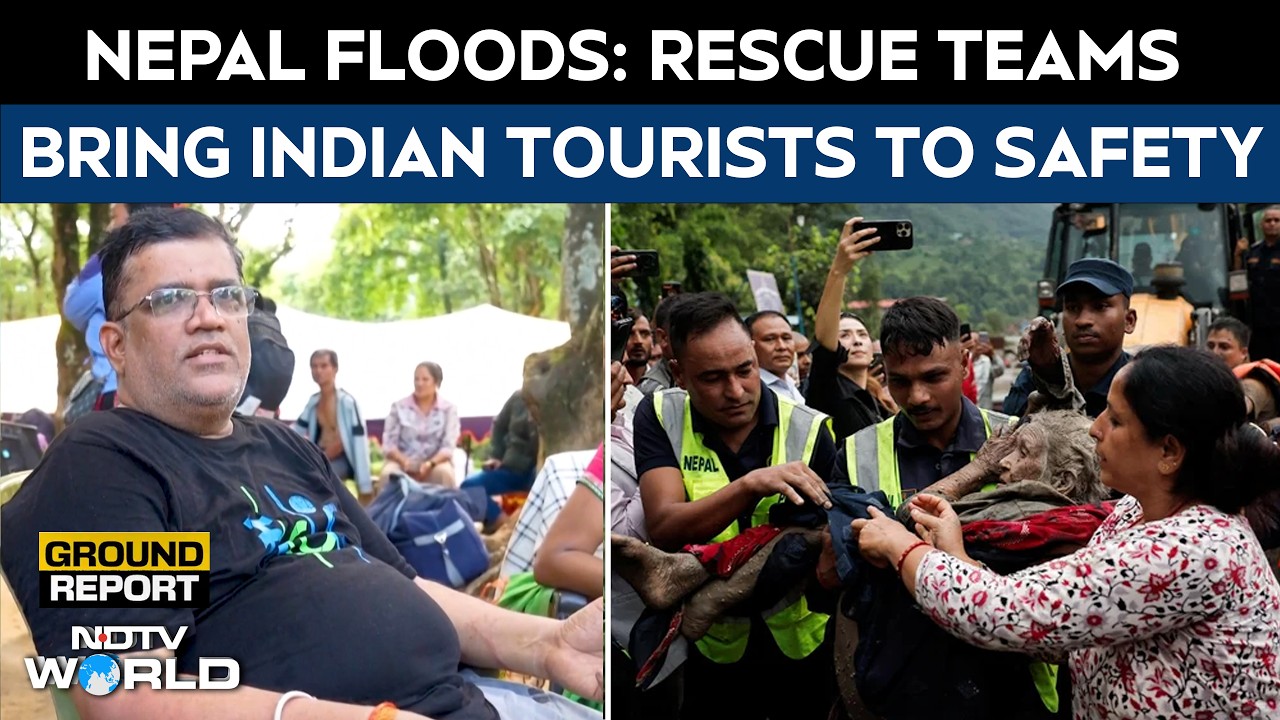 Nepal Floods: Rescue Teams Bring Indian Tourists To Safety