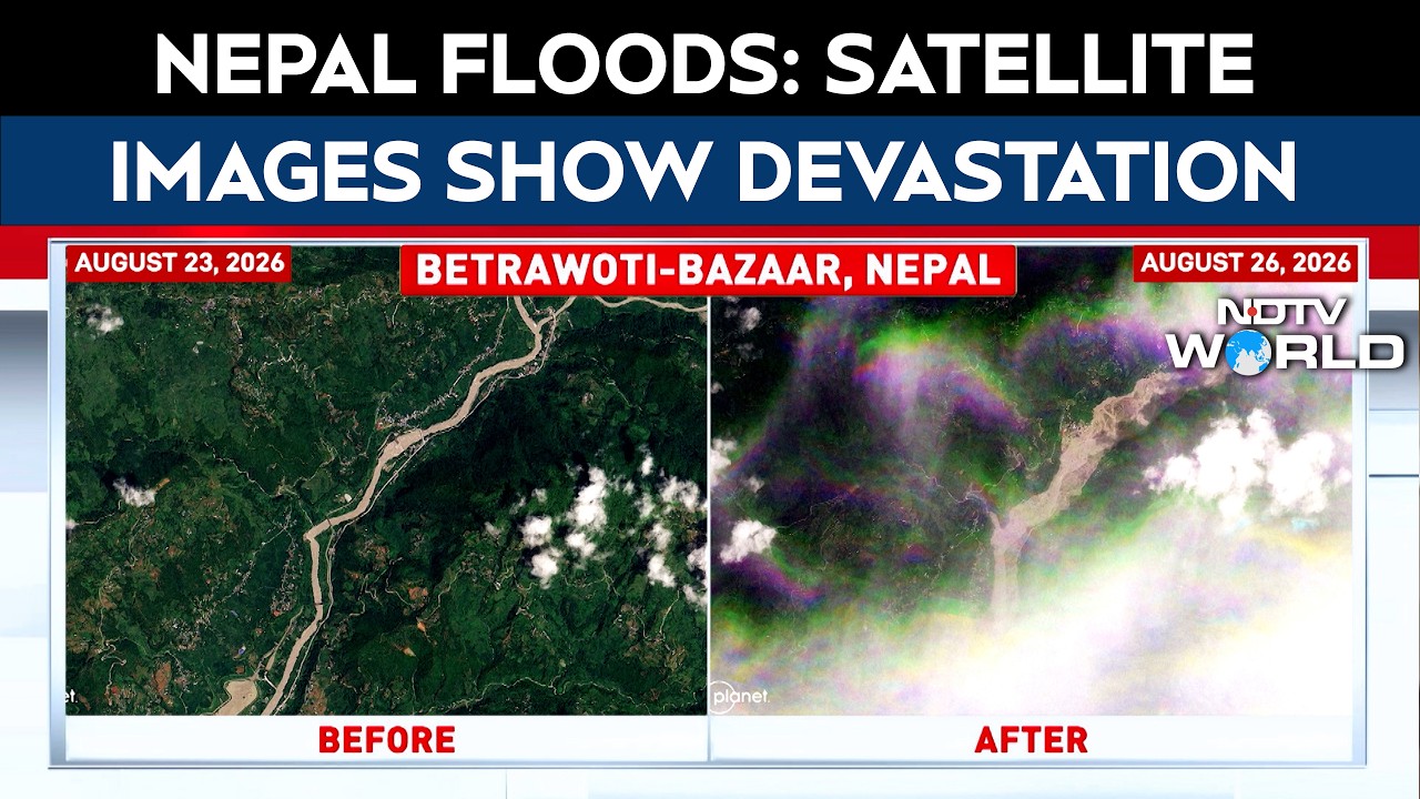 Nepal Floods: Satellite Images Reveal Devastation Before And After The Deluge