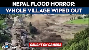 Nepal Flood Horror Caught On Camera, Riverside Village Washed Away In Seconds