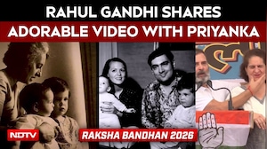 Rahul Gandhi's Adorable Raksha Bandhan Throwback Video With Sister Priyanka Gandhi